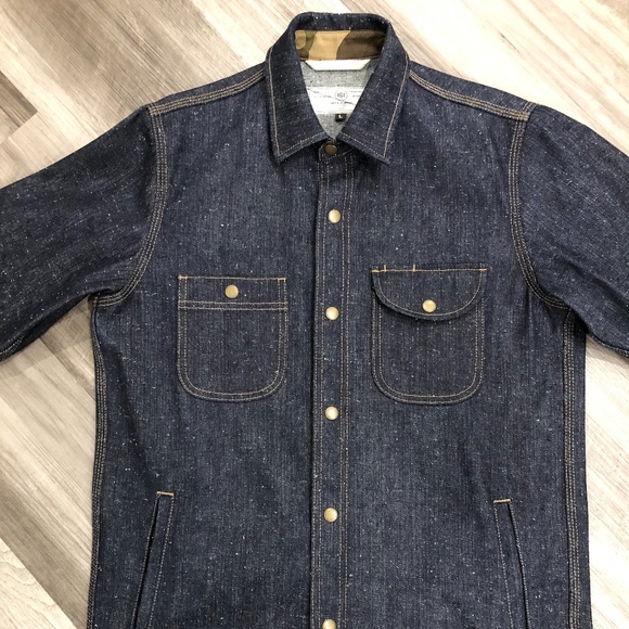 Rogue Territory Nihon Menpu Neppy Denim Service Shirt - Picture 1 of 12